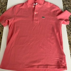 Boys LaCoste Polo, salmon color